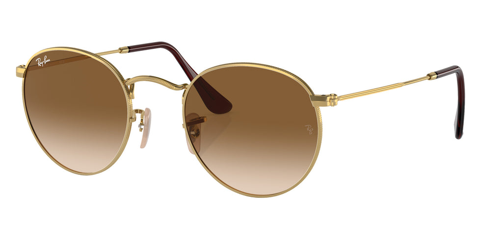 Ray-Ban RB3447 Round Metal 001/51 47 - Gold / Brown #id:rb344700151_s:100105