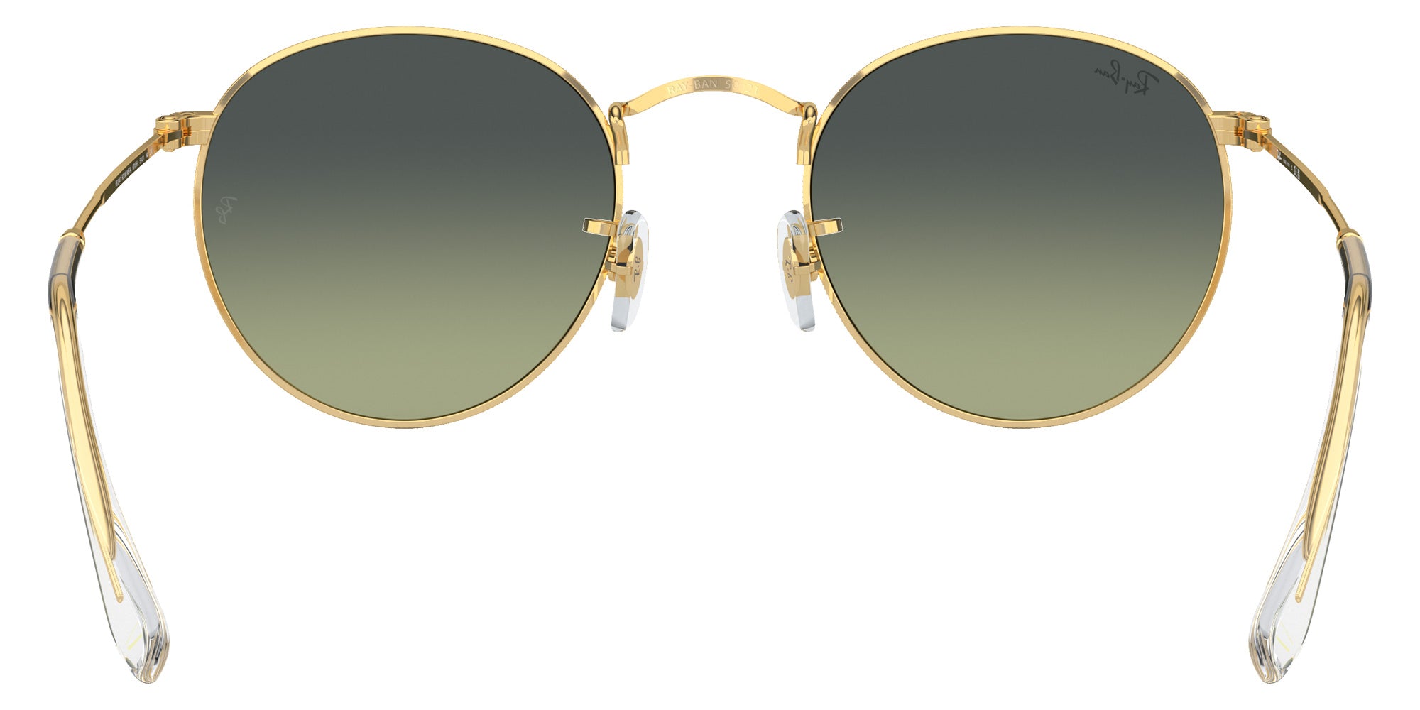 Ray-Ban RB3447 Round Metal 001/BH 47 - Arista Gold / Green Vintage #id:rb3447001bh_s:104115