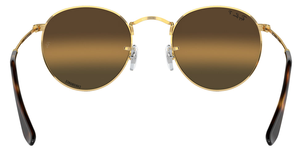 Ray-Ban RB3447 Round Metal Chromance 001/G5 50 - Arista Gold / Silver/Brown Mirrored Polarized #id:rb3447001g5_s:100115
