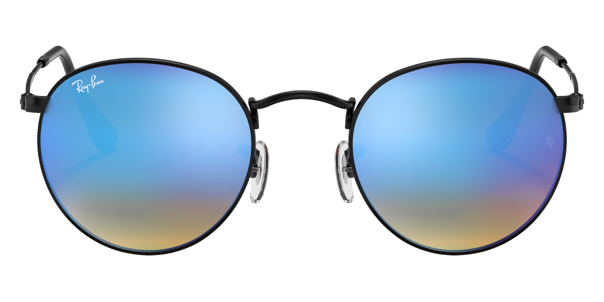 Ray-Ban RB3447 Round 002/4O 50 - Black / Blue Mirrored #id:rb34470024o_s:100100