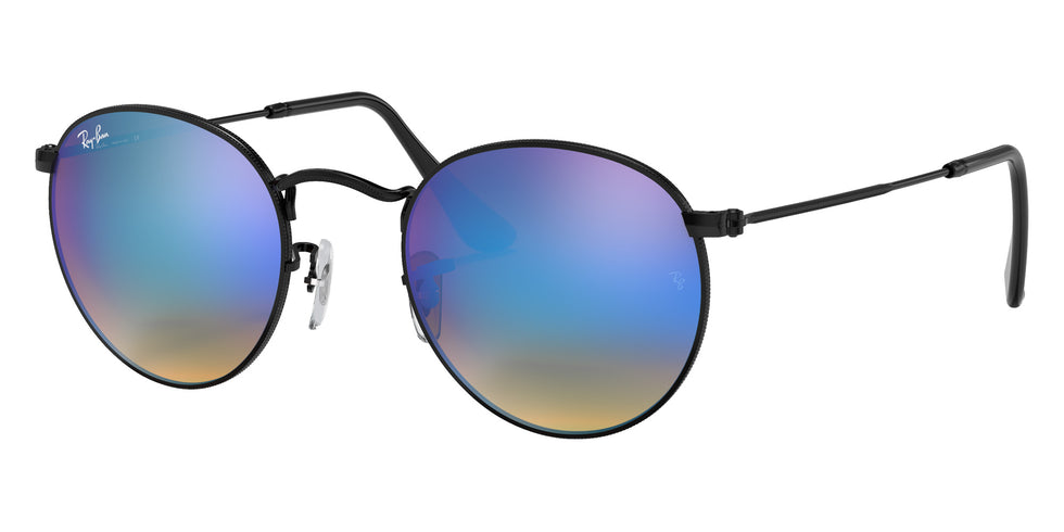 Ray-Ban RB3447 Round 002/4O 50 - Black / Blue Mirrored #id:rb34470024o_s:100105