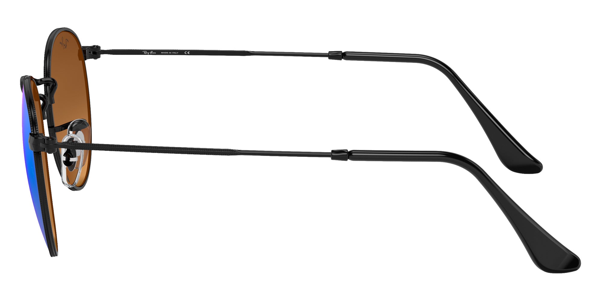 Ray-Ban RB3447 Round 002/4O 50 - Black / Blue Mirrored #id:rb34470024o_s:100110