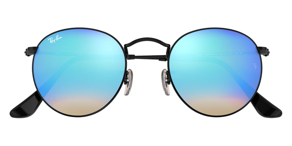 Ray-Ban RB3447 Round 002/4O 50 - Black / Blue Mirrored #id:rb34470024o_s:100125