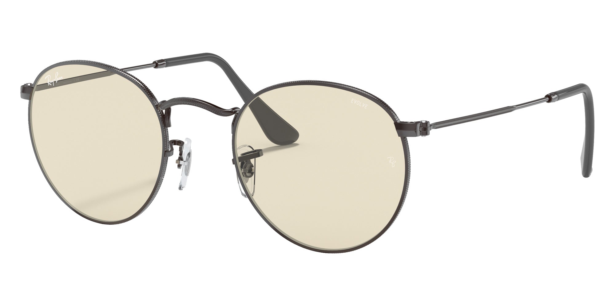 Ray-Ban RB3447 Round Solid Evolve 004/T2 53 - Gunmetal #id:rb3447004t2_s:100105
