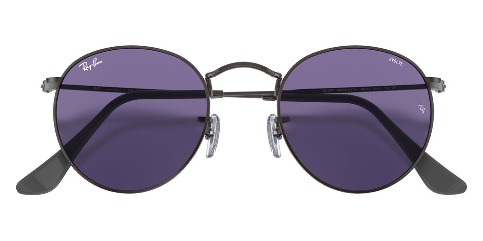 Ray-Ban RB3447 Round Solid Evolve 004/T2 53 - Gunmetal #id:rb3447004t2_s:100130