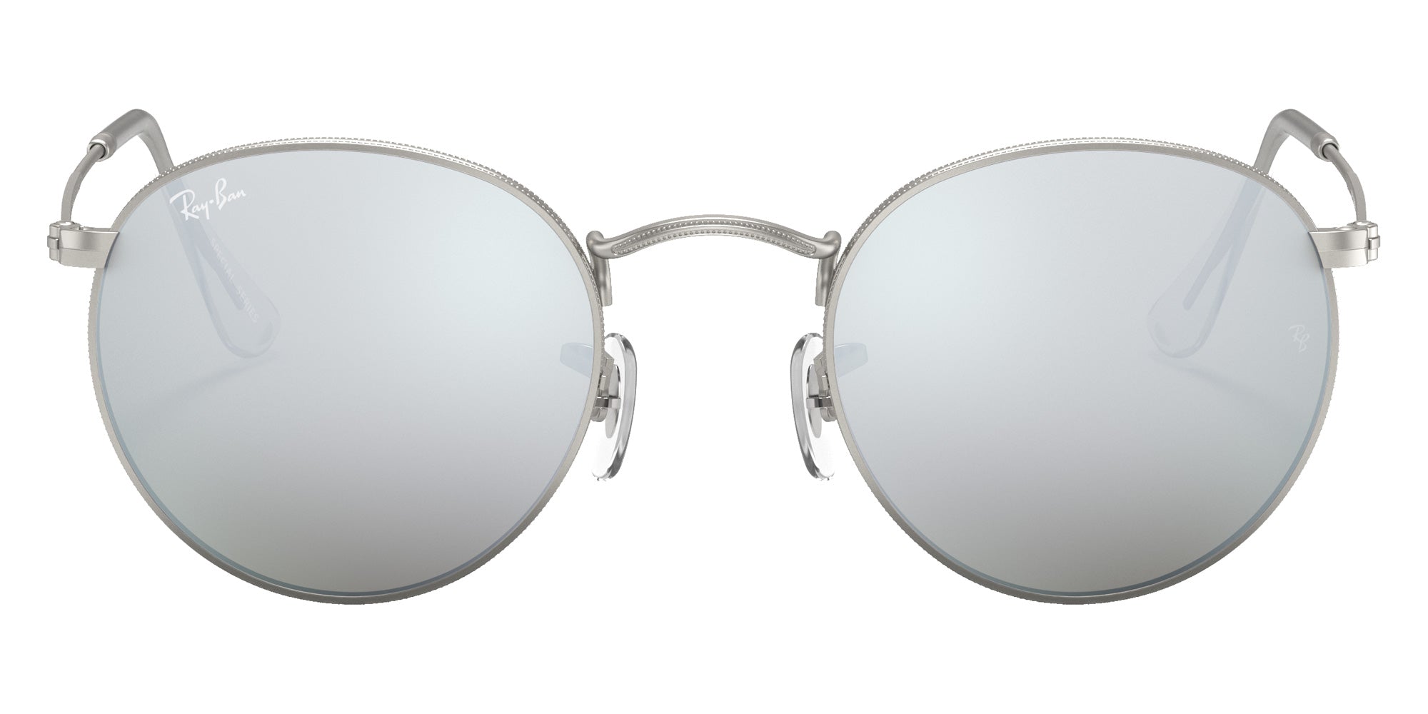 Ray-Ban RB3447 Round Flash Lenses 019/30 50 - Silver #id:rb344701930_s:100100