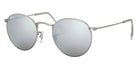 Ray-Ban RB3447 Round Flash Lenses 019/30 50 - Silver #id:rb344701930_s:100105