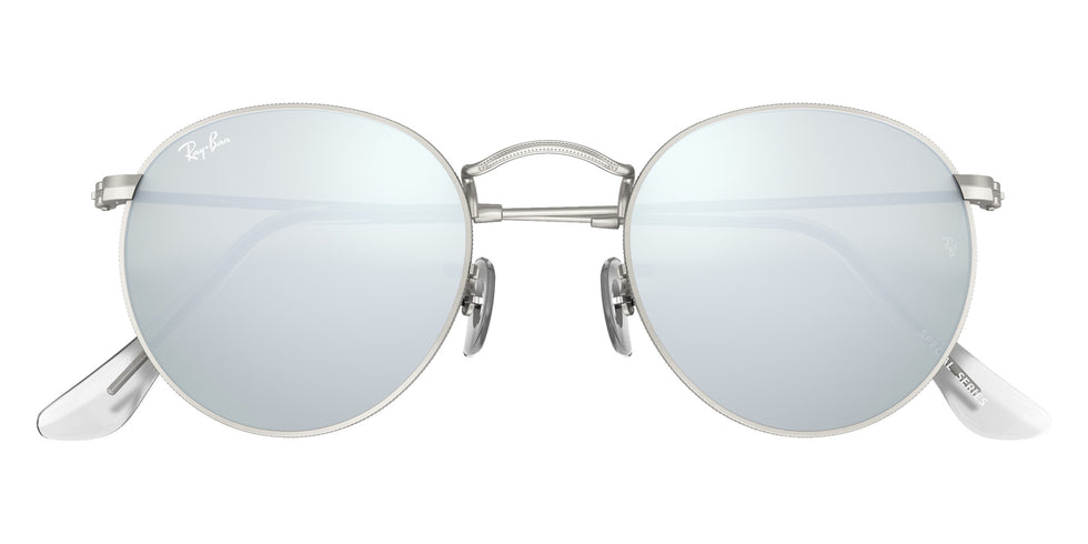 Ray-Ban RB3447 Round Flash Lenses 019/30 50 - Silver #id:rb344701930_s:100125