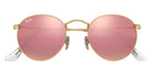 Ray-Ban RB3447 Round Flash Lenses 112/Z2 50 - Gold / Brown Mirrored #id:rb3447112z2_s:100125
