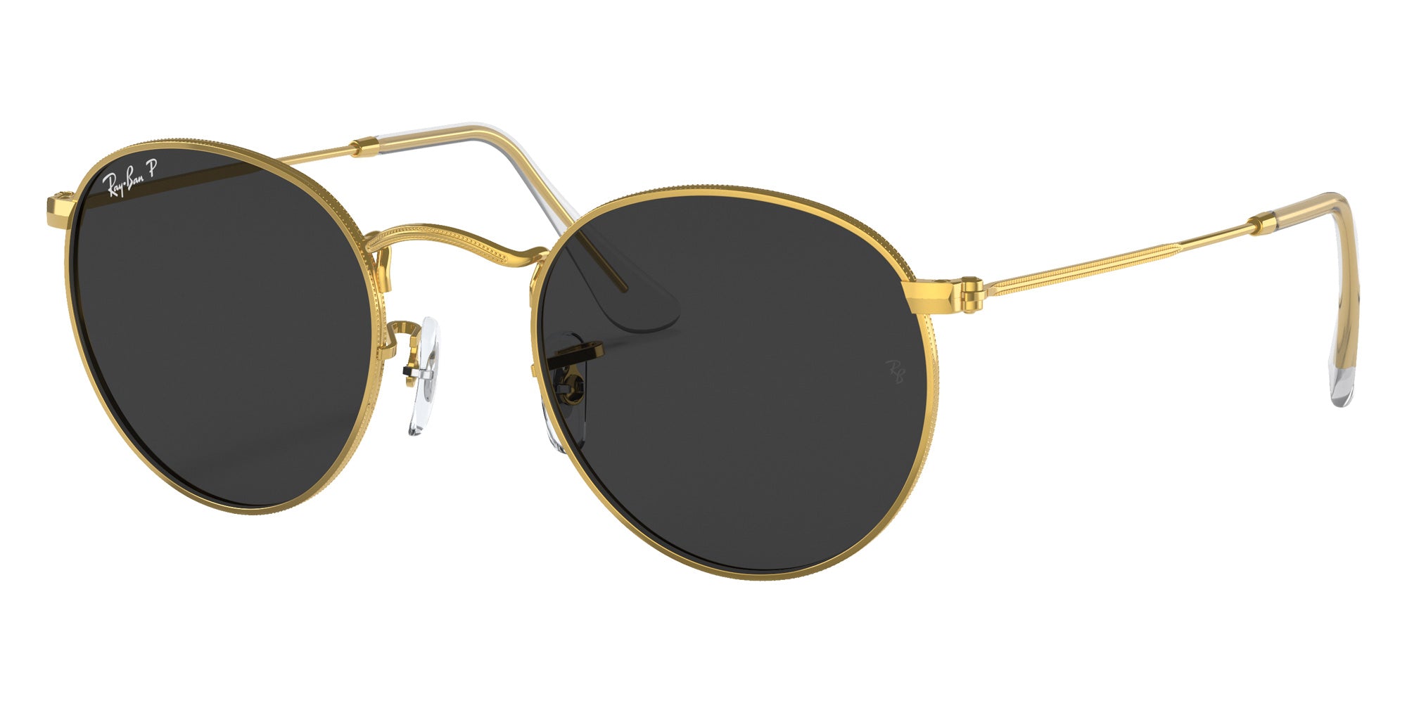 Ray-Ban RB3447 Round Metal 919648 47 - Gold / Black Polarized #id:rb3447919648_s:110105