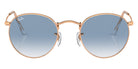 Ray-Ban RB3447 Round Metal 92023F 53 - Rose Gold / Clear and Blue #id:rb344792023f_s:112100