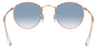 Ray-Ban RB3447 Round Metal 92023F 53 - Rose Gold / Clear and Blue #id:rb344792023f_s:112115