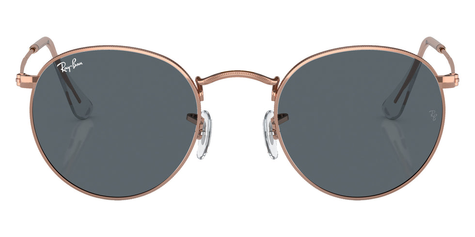 Ray-Ban RB3447 Round Metal Rose Gold 9202R5 47 - Rose Gold / Blue #id:rb34479202r5_s:100100