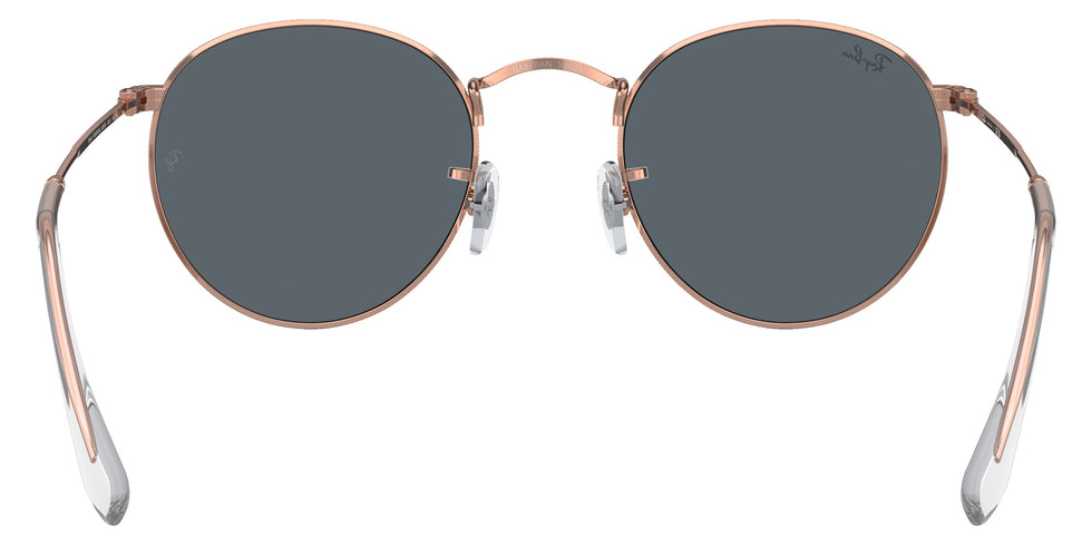Ray-Ban RB3447 Round Metal Rose Gold 9202R5 47 - Rose Gold / Blue #id:rb34479202r5_s:100115