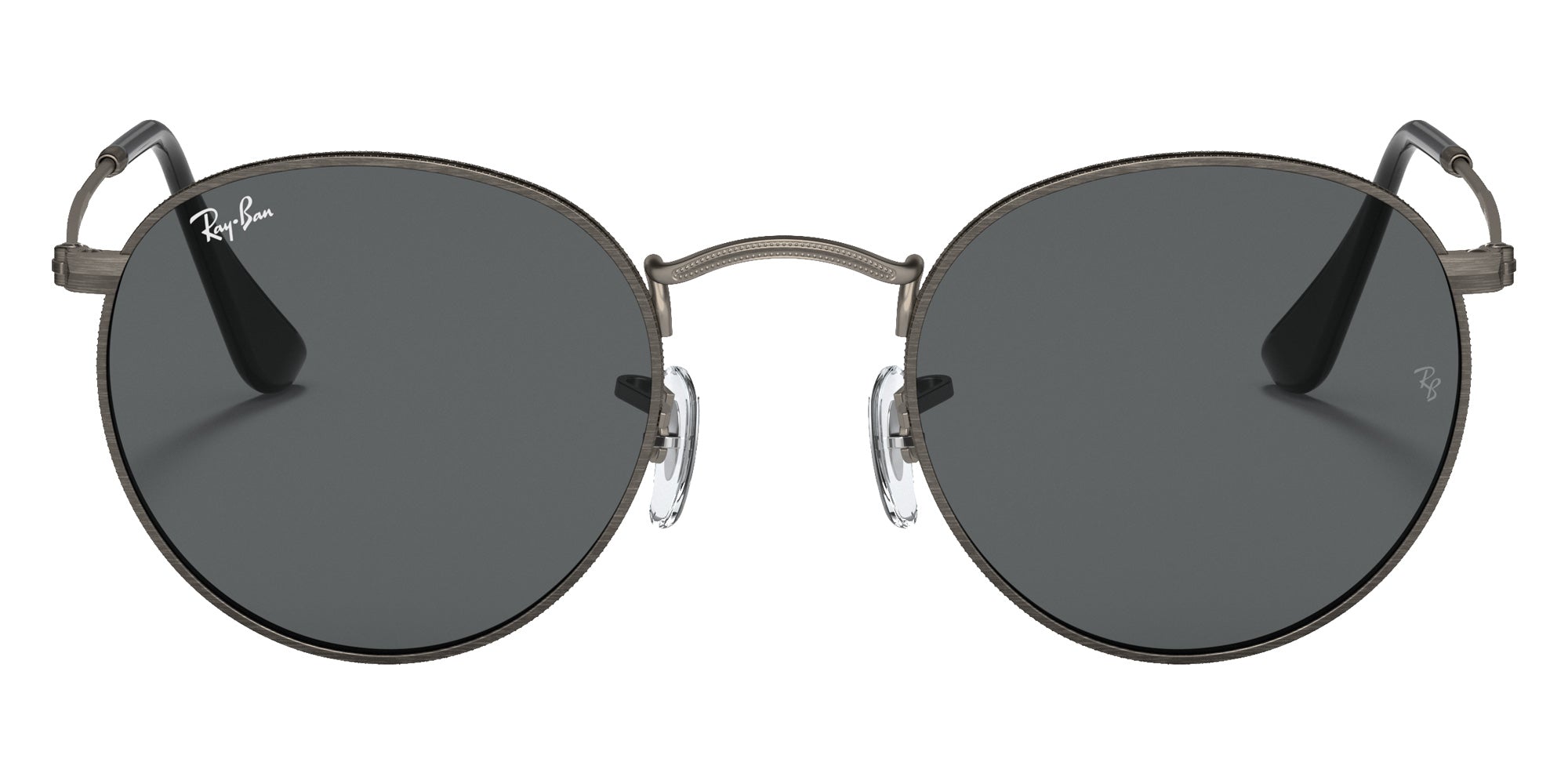 Ray-Ban RB3447 Round Metal Antiqued 9229B1 47 - Gunmetal / Dark Gray #id:rb34479229b1_s:100100