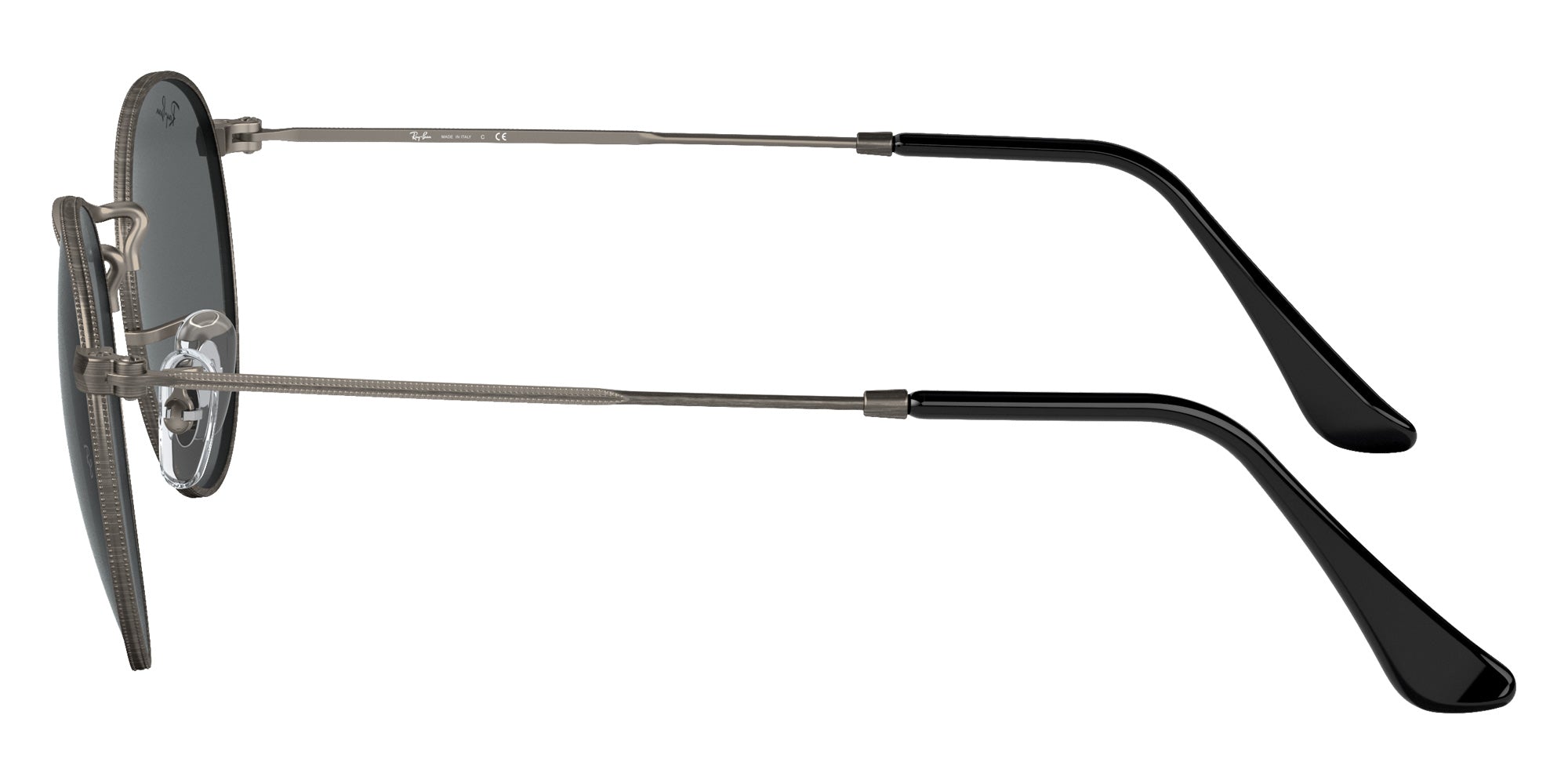 Ray-Ban RB3447 Round Metal Antiqued 9229B1 47 - Gunmetal / Dark Gray #id:rb34479229b1_s:100110