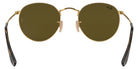 Ray-Ban RB3447N Round Flat Lenses 001/9O 50 - Arista Gold / Blue Gradient Mirrored #id:rb3447n0019o_s:100115