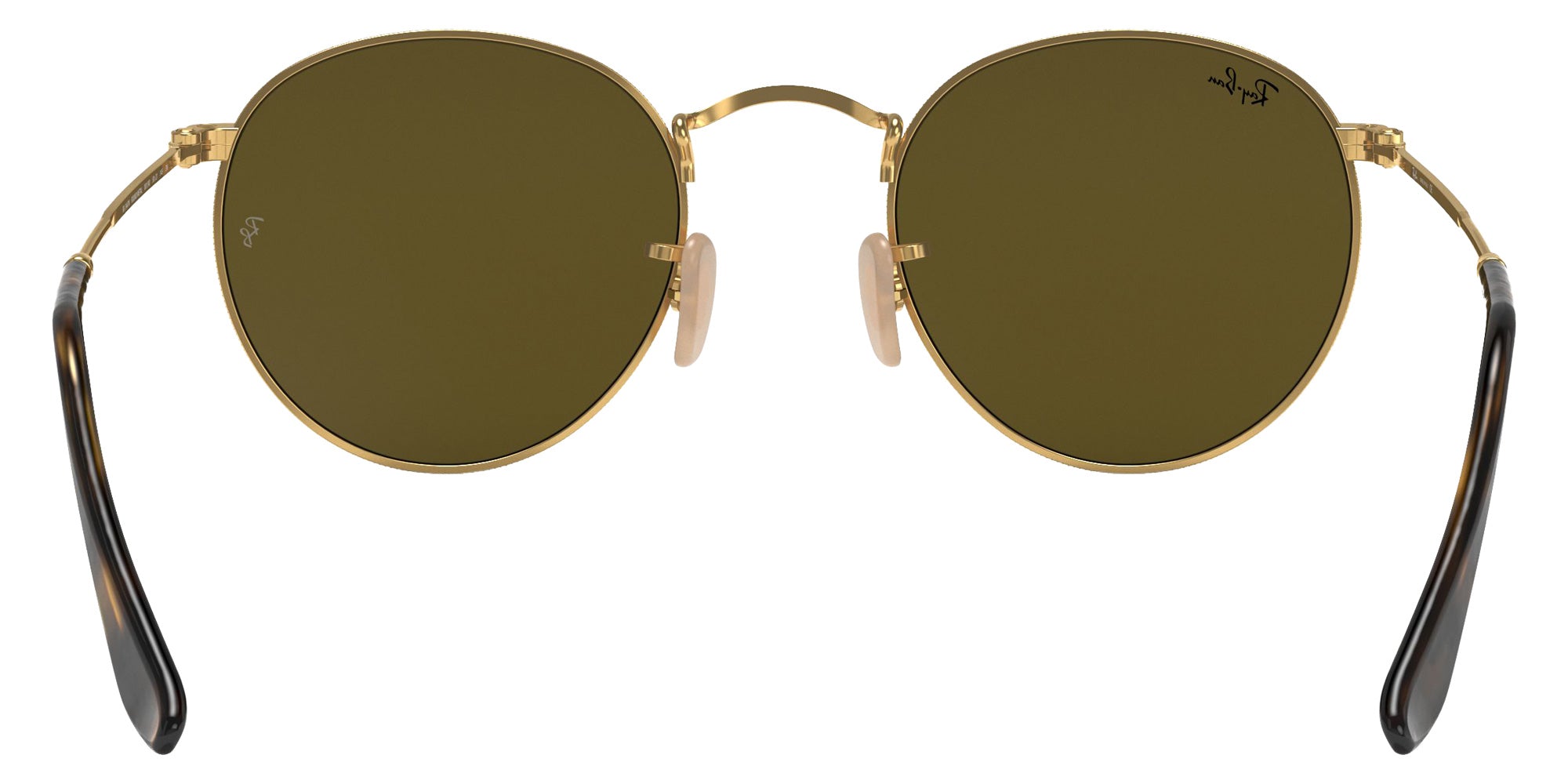 Ray-Ban RB3447N Round Flat Lenses 001/9O 50 - Arista Gold / Blue Gradient Mirrored #id:rb3447n0019o_s:100115