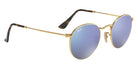 Ray-Ban RB3447N Round Flat Lenses 001/9O 50 - Arista Gold / Blue Gradient Mirrored #id:rb3447n0019o_s:100120