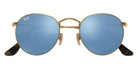 Ray-Ban RB3447N Round Flat Lenses 001/9O 50 - Arista Gold / Blue Gradient Mirrored #id:rb3447n0019o_s:100125