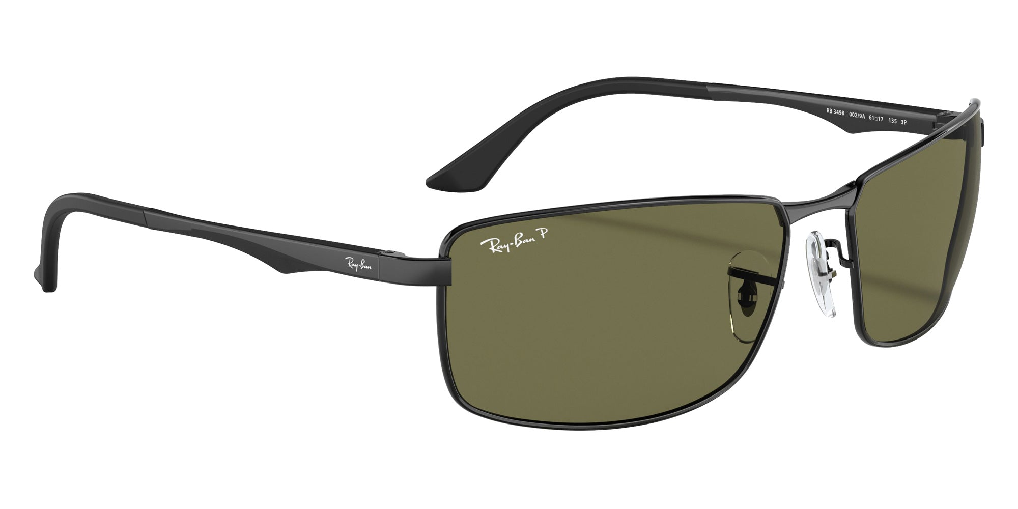 Ray-Ban RB3498 002/9A 64 - Black / G-15 Green Polarized #id:rb34980029a_s:100120