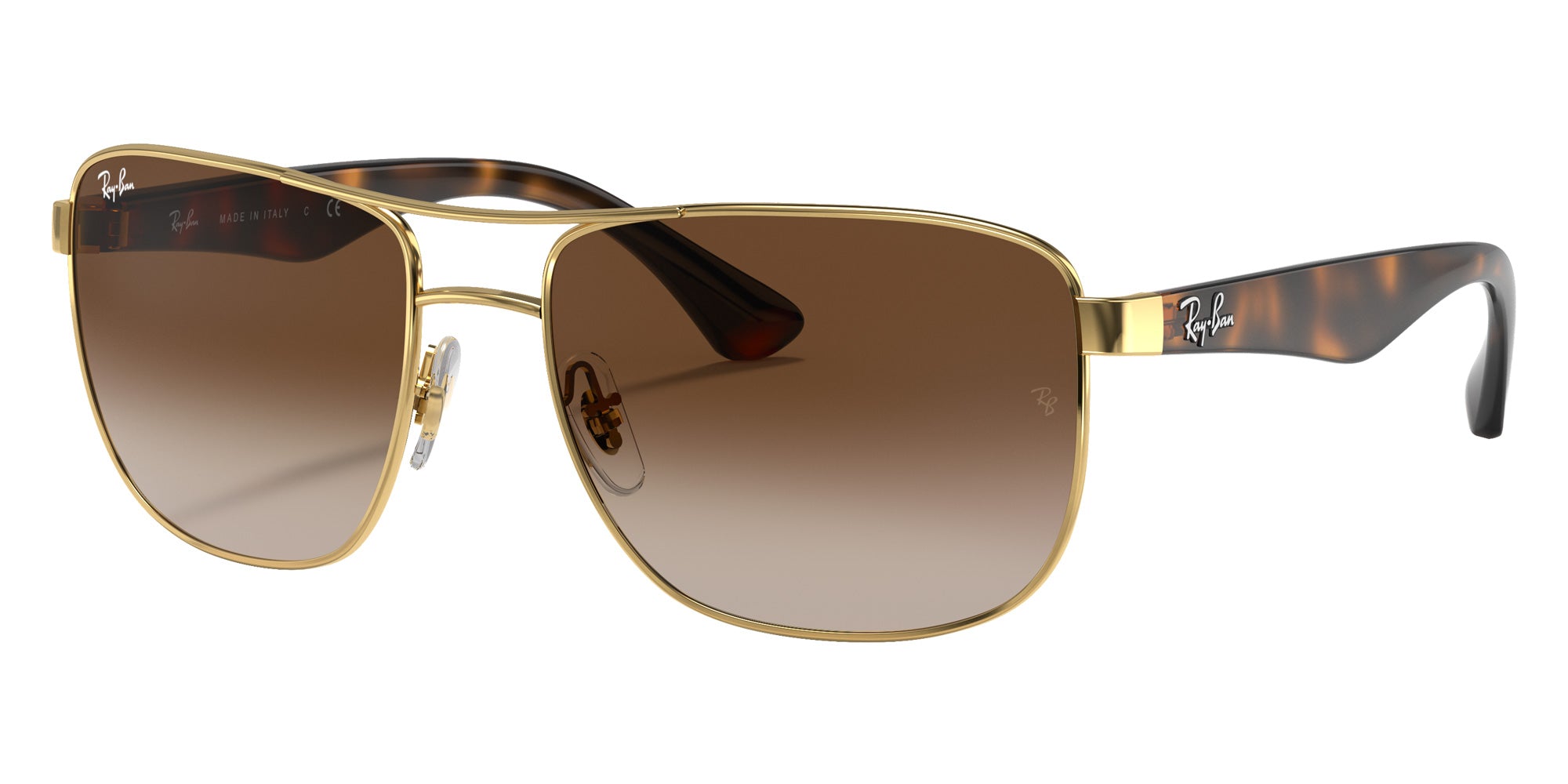 Ray-Ban RB3533 001/13 57 - Arista Gold / Brown Gradient #id:rb353300113_s:100105