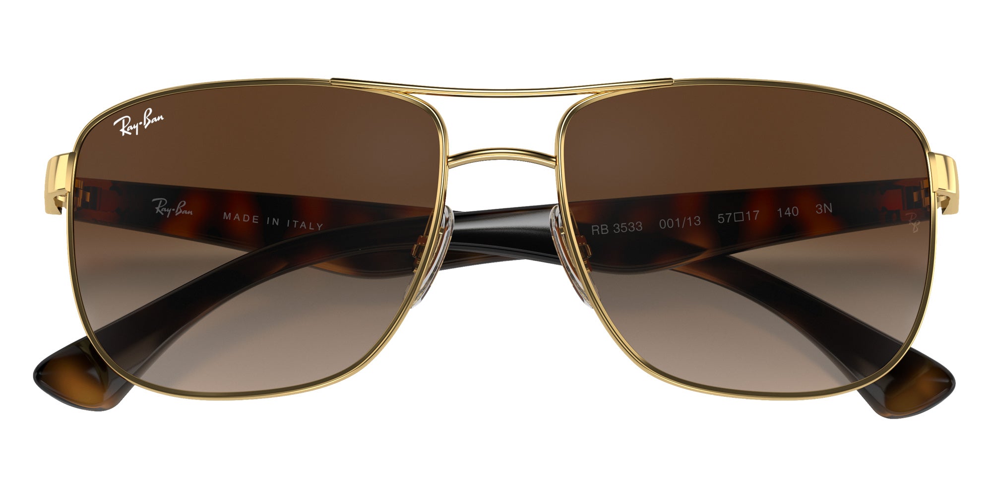Ray-Ban RB3533 001/13 57 - Arista Gold / Brown Gradient #id:rb353300113_s:100125
