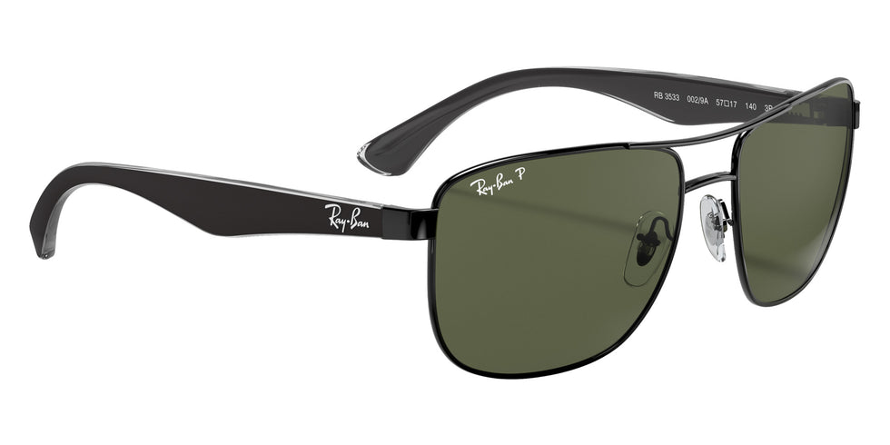 Ray-Ban RB3533 002/9A 57 - Black / G-15 Green Polarized #id:rb35330029a_s:104120