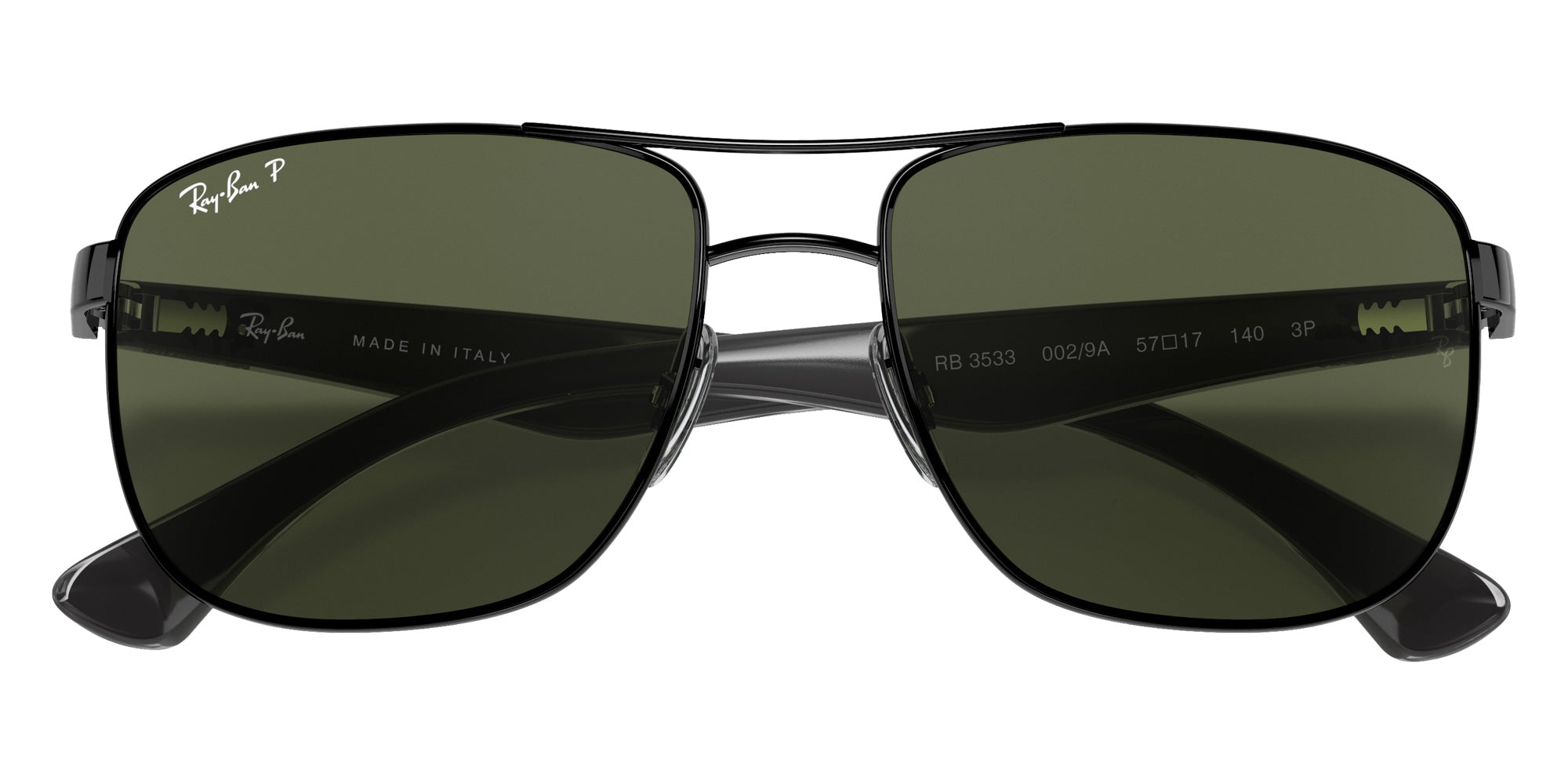 Ray-Ban RB3533 002/9A 57 - Black / G-15 Green Polarized #id:rb35330029a_s:104125