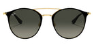 Ray-Ban RB3546 187/71 52 - Black on Gold / Gray Gradient #id:rb354618771_s:100100