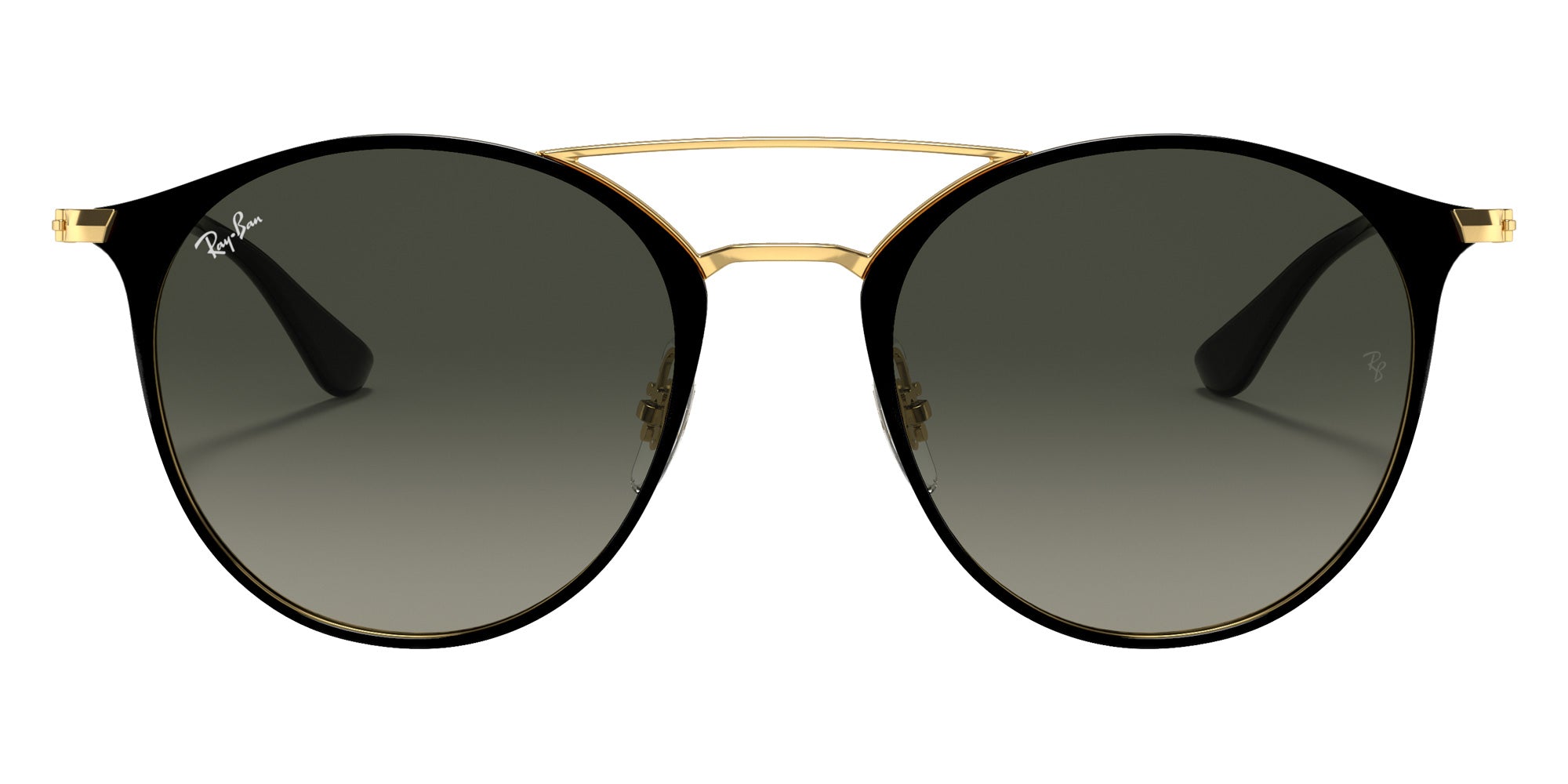 Ray-Ban RB3546 187/71 52 - Black on Gold / Gray Gradient #id:rb354618771_s:100100