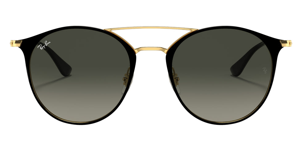 Ray-Ban RB3546 187/71 52 - Black on Gold / Gray Gradient #id:rb354618771_s:100100