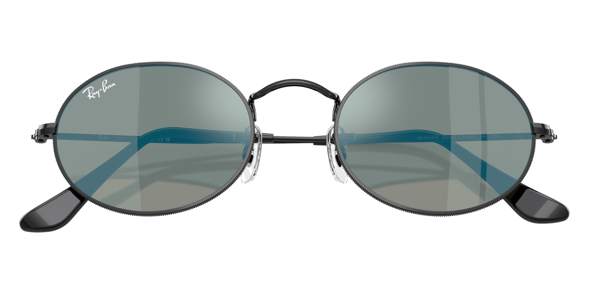 Ray-Ban RB3547N Oval Flat Lenses 002/8O 51 - Black #id:rb3547n0028o_s:106125