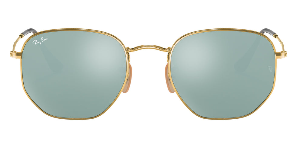 Ray-Ban RB3548N Hexagonal Flat Lenses 001/30 48 - Arista Gold / Silver Flash Mirrored #id:rb3548n00130_s:100100