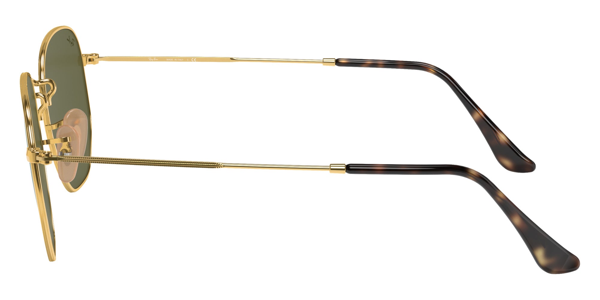 Ray-Ban RB3548N Hexagonal Flat Lenses 001/30 48 - Arista Gold / Silver Flash Mirrored #id:rb3548n00130_s:100110