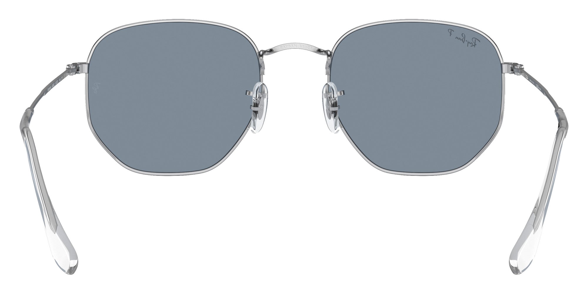 Ray-Ban RB3548N Hexagonal Flat Lenses 003/02 54 - Silver / Blue Polarized #id:rb3548n00302_s:102115