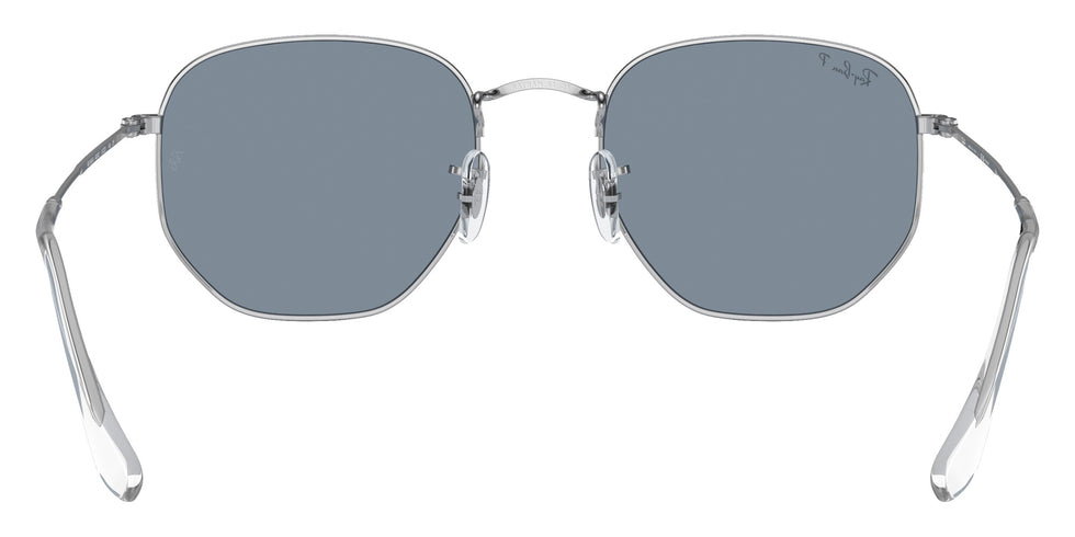 Ray-Ban RB3548N Hexagonal Flat Lenses 003/02 54 - Silver / Blue Polarized #id:rb3548n00302_s:102115