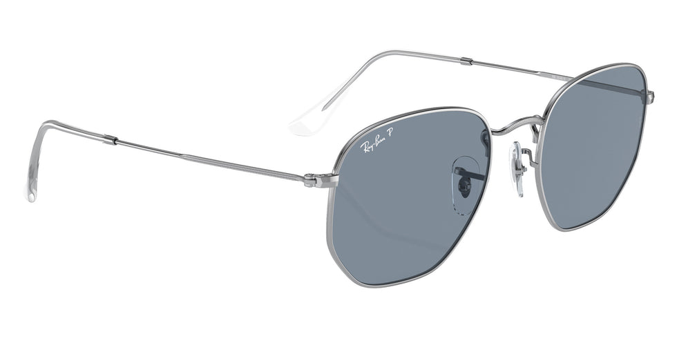 Ray-Ban RB3548N Hexagonal Flat Lenses 003/02 54 - Silver / Blue Polarized #id:rb3548n00302_s:102120
