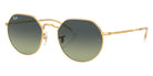 Ray-Ban RB3565 Jack 001/BH 51 - Arista Gold / Green Vintage #id:rb3565001bh_s:102105