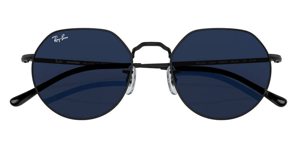 Ray-Ban RB3565 Jack Transitions�� 002/GG 53 - Black / Clear/Blue Photochromic #id:rb3565002gg_s:102100