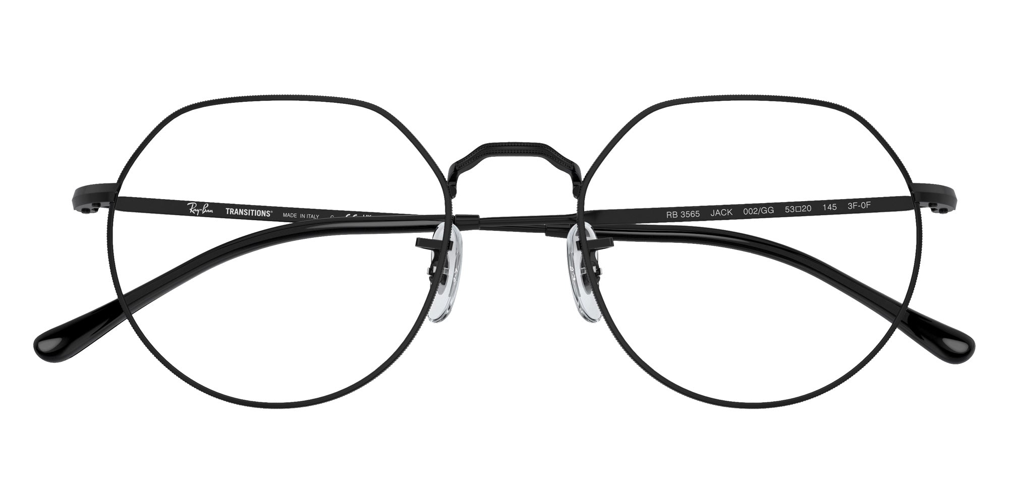 Ray-Ban RB3565 Jack Transitions�� 002/GG 53 - Black / Clear/Blue Photochromic #id:rb3565002gg_s:102120