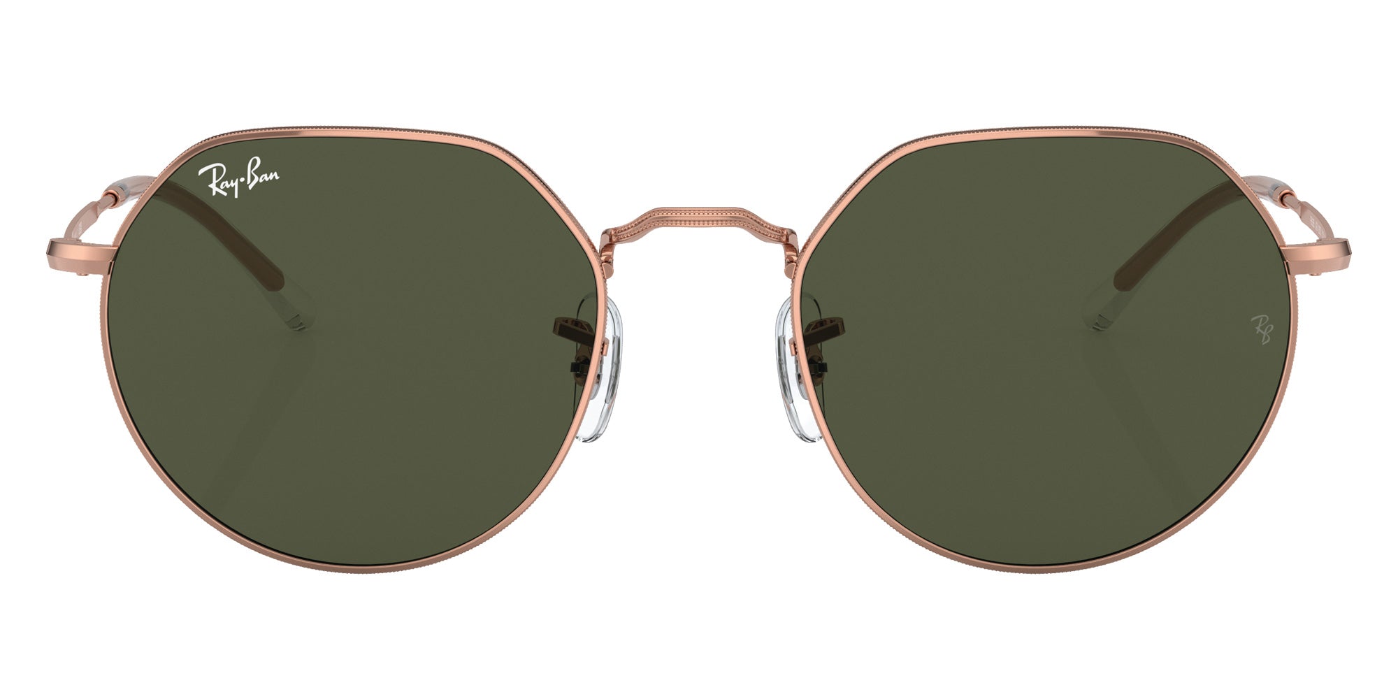 Ray-Ban RB3565 Jack Rose Gold 920231 53 - Rose Gold / Green #id:rb3565920231_s:100100