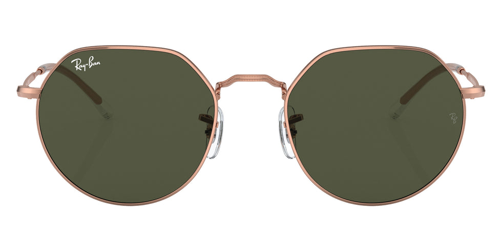 Ray-Ban RB3565 Jack Rose Gold 920231 53 - Rose Gold / Green #id:rb3565920231_s:100100