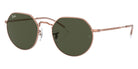 Ray-Ban RB3565 Jack Rose Gold 920231 53 - Rose Gold / Green #id:rb3565920231_s:100105