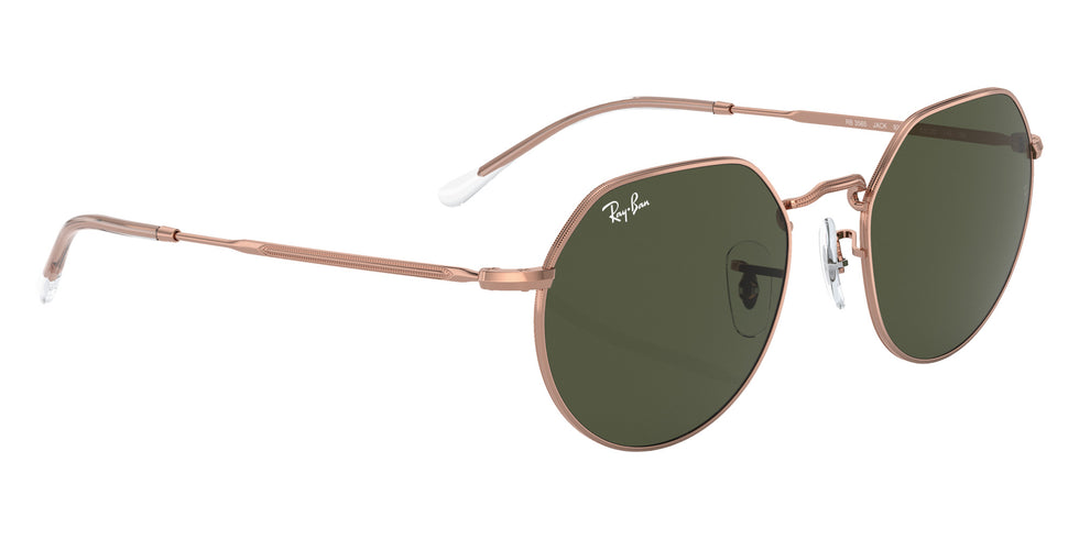 Ray-Ban RB3565 Jack Rose Gold 920231 53 - Rose Gold / Green #id:rb3565920231_s:100120