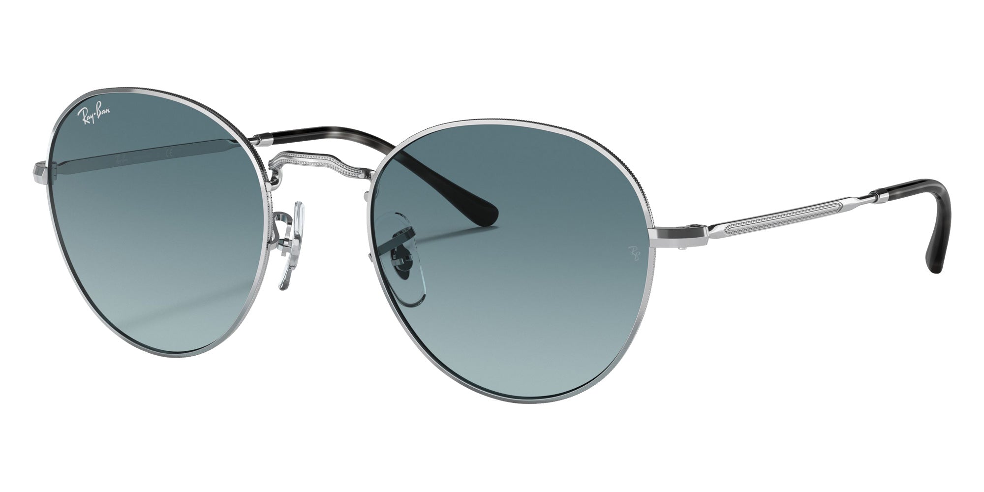 Ray-Ban RB3582 David 003/3M 53 - Silver / Blue/Gray #id:rb35820033m_s:100105