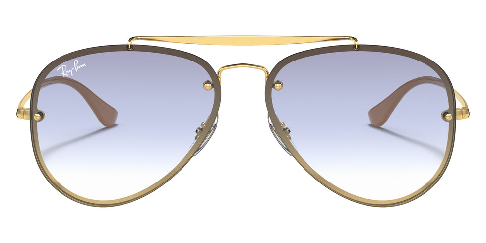Ray-Ban RB3584N Blaze Aviator 001/19 58 - Arista Gold / Light Blue Gradient #id:rb3584n00119_s:100100