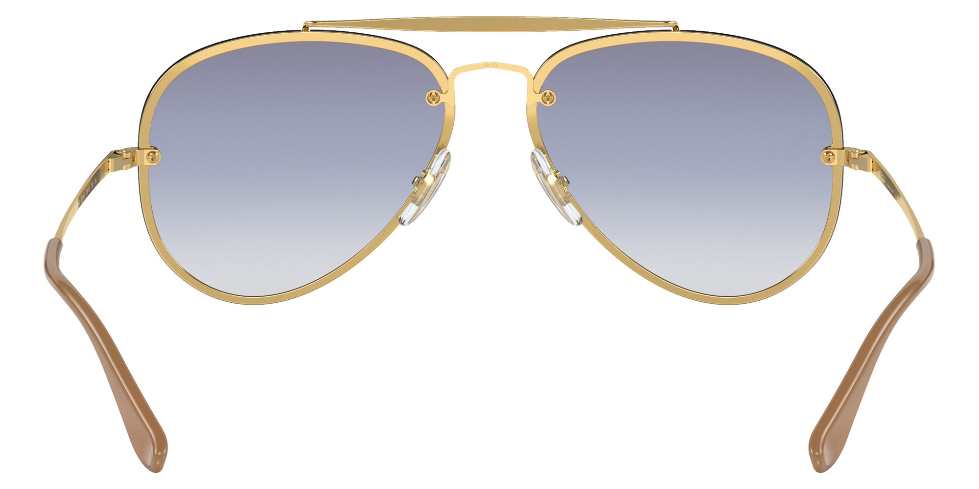 Ray-Ban RB3584N Blaze Aviator 001/19 58 - Arista Gold / Light Blue Gradient #id:rb3584n00119_s:100115