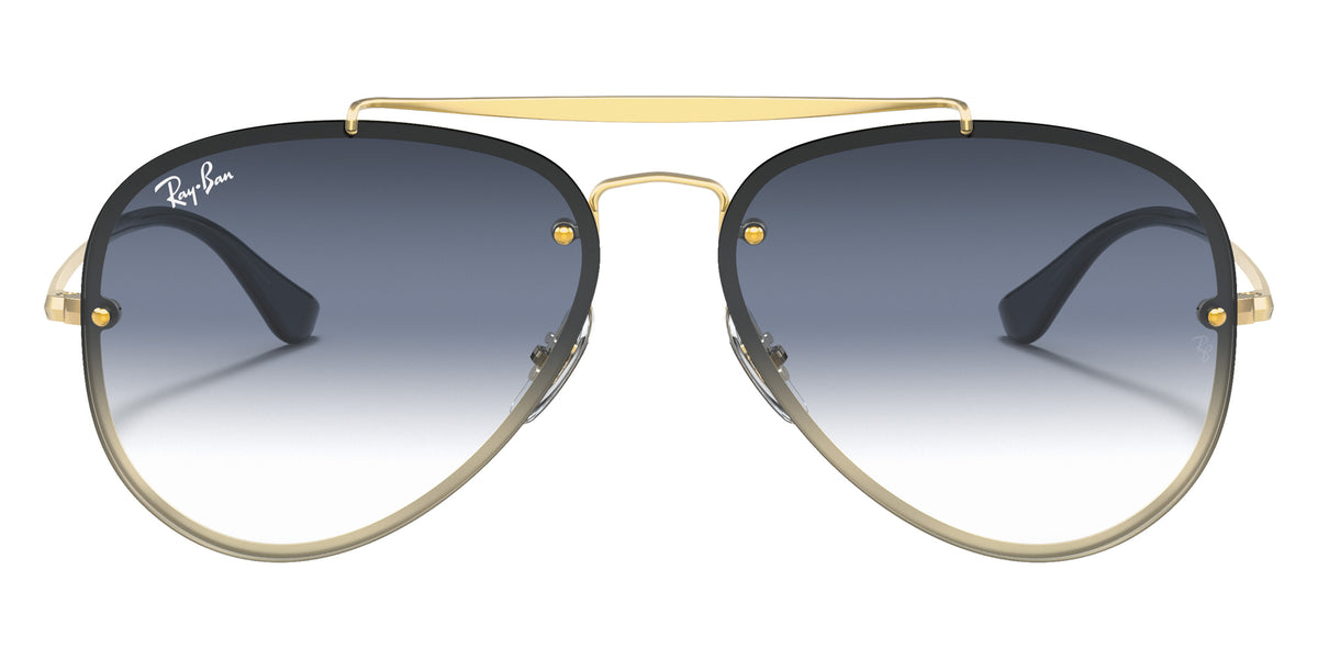 Ray-Ban RB3584N Blaze Aviator 91400S 58 - Gold / Blue & Gray Mirrored #id:rb3584n91400s_s:100100