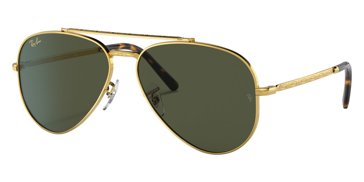 Ray-Ban RB3625 New Aviator 919631 55 - Gold / Green #id:rb3625919631_s:100105
